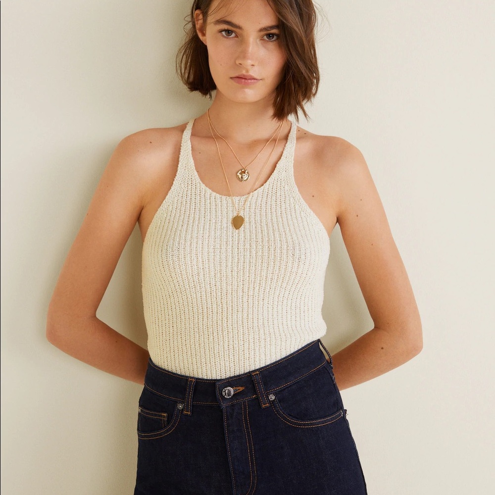 Mango knit tank